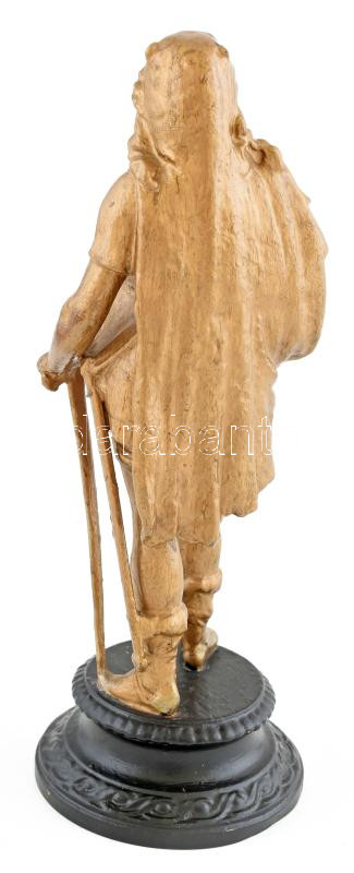 Jelzés nélkül: Katona. Festett fém, kopásokkal, m: 25 cm - Image 3