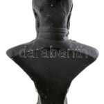 Jelzés nélkül: Ferenc József. Festett bronz, kopásokkal, m: 12,5 cm - Image 3