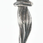 Ezüst (Ag) Szecessziós női alak, pecsétnyomó, jelzés nélkül, ismeretlen címeres vésettel, m: 8,5 cm. Bruttó: 90g - Image 3