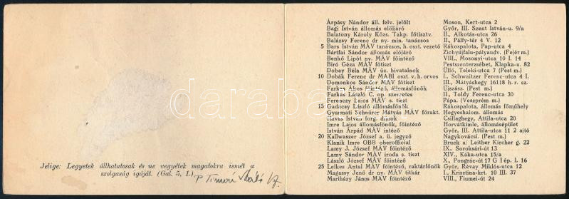 P. Tímár Máté (1895-1971) lelkipásztor aláírása Manréza emléklapon - Image 2