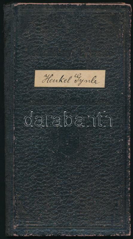 1921 Az Egri m. kir. állami főreáliskola tanulmányi értesítője, belső oldalán címeres levélzáróval