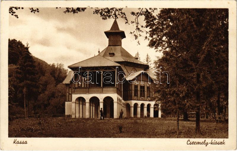 1942 Kassa, Kosice; Csermely kioszk. Márton Jenő felvétele / kiosk