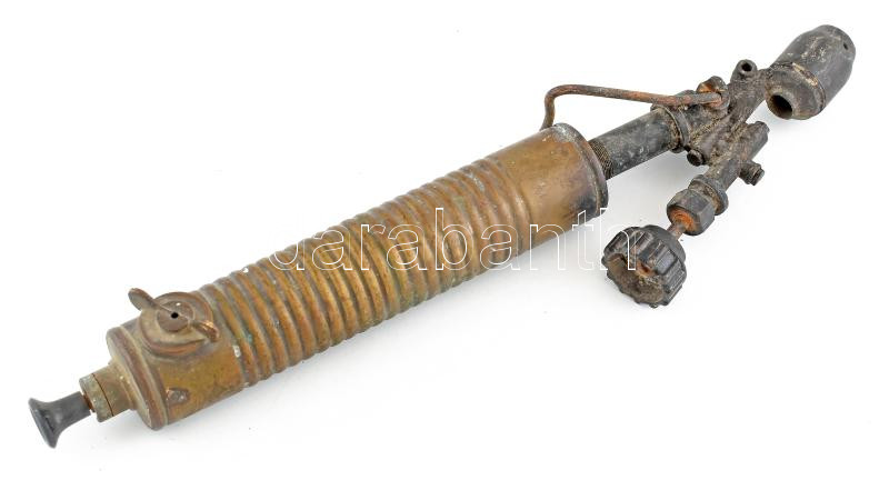 Réz benzinlámpa, benzinfáklya 38 cm