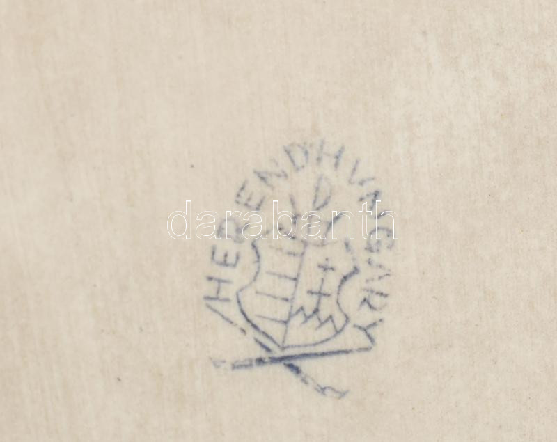 2db Herendi Viktória mintás tálka dobozka. Kézzel festett, jelzett, kis kopással. 16, 13 cm - Image 2