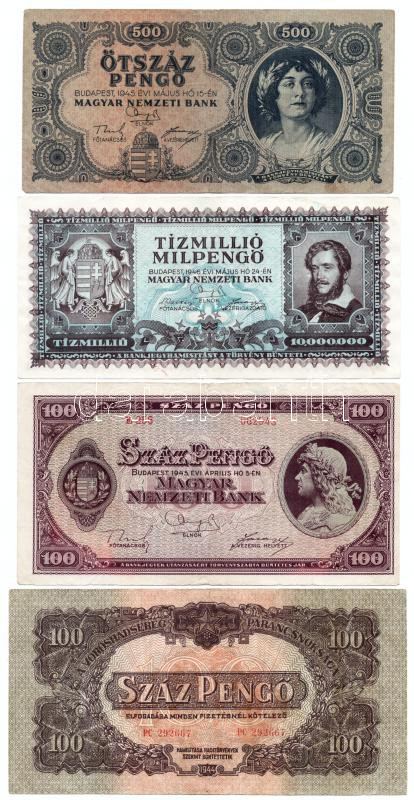 1941-1946. 5P-10.000BP (8xklf) T:III folt, kis szakadás - Image 3