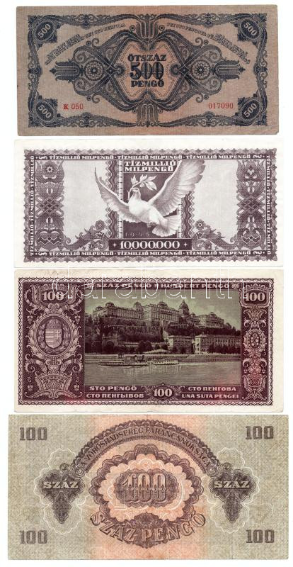 1941-1946. 5P-10.000BP (8xklf) T:III folt, kis szakadás - Image 4