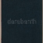 Kisalakú fekete műbőr érmetartó album 52 darab férőhellyel, 2xklf méretű érme számára, szép állapotban