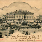 1902 Arad, Szabadság tér, piac, üzletek. Kerpel Izsó kiadása / square, market, shops (EK)