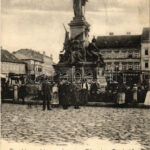 1904 Arad, A 13 vértanú szobra, üzletek / martyrs' monument, shops (fl)