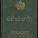 1937 Bp., A Magyar Királyság által kiállított fényképes útlevél / Hungarian passport - Image 2