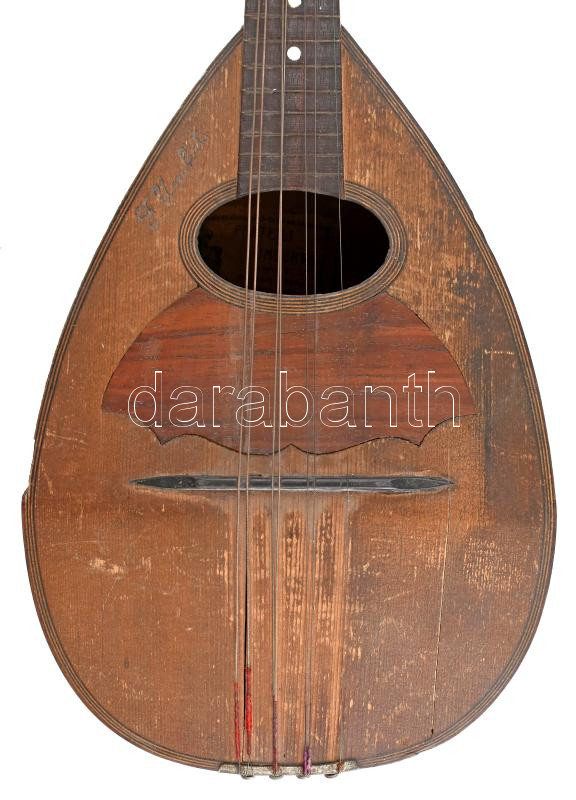 Fratelli umberto mandolin, kopott, sérült, h: 60 cm - Image 3