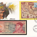 Mexikó 1977. 20P felbélyegzett borítékban, bélyegzéssel T:I Mexico 1977. 20 Pesos in envelope with stamp and cancellation C:UNC