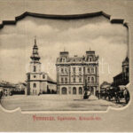 Temesvár, Timisoara; Gyárváros, Kossuth tér, Kohn testvérek üzlete. Polatsek kiadása / square, shop (fl)