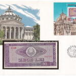 Románia 1966. 10L felbélyegzett borítékban, bélyegzéssel T:I Romania 1966. 10 Lei in envelope with stamp and cancellation C:UNC