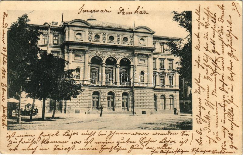 1902 Temesvár, Timisoara; Ferenc József színház. Raschka kiadása / theatre (EK)