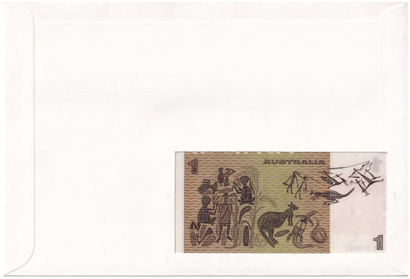 Ausztrália 1982-1983. 1D borítékban, alkalmi bélyeggel és bélyegzéssel T:I Australia 1982-1983. 1 Dollar in envelope with stamps and cancellations C:UNC - Image 2