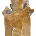 DONATELLO mellszobra, 1900 körüli, bronz, patina, hátlapján felirat: 'Donatello 1456 florenzo'. Talapzat nélkül. 1900 körül. m: 16 cm - Image 4