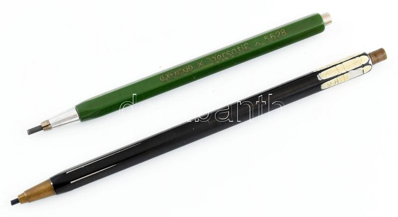 2 db régi irónbetétes töltőceruza, h: 12-14,5 cm