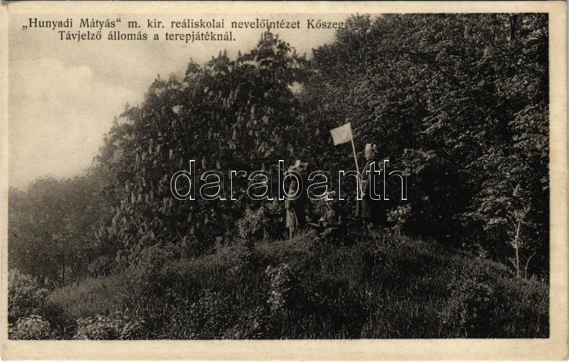 Kőszeg, Hunyadi Mátyás m. kir. reáliskolai nevelőintézet, Távjelző állomás a terepjátéknál
