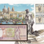 Málta 1994. 2L felbélyegzett borítékban, bélyegzéssel T:I Malta 1994. 2 Liri in envelope with stamp and cancellation C:UNC
