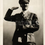 Adolf Hitler. NSDAP German Nazi Party propaganda, swastika + 'DER FÜHRER IN WIEN'