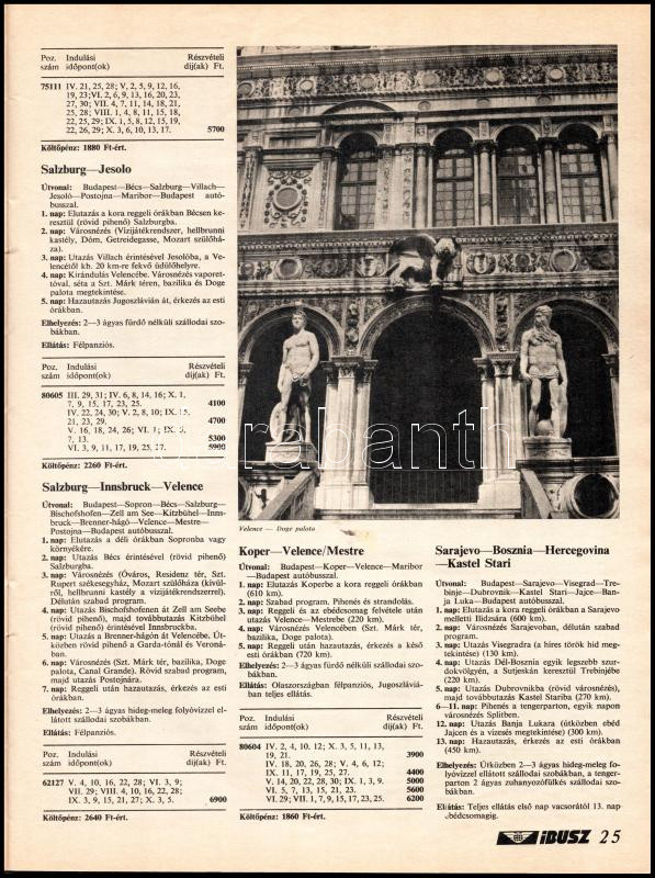 1982 IBUSZ Külföldi utazások '82 nyár, képes katalógus, árjegyzék, 72 p. - Image 2