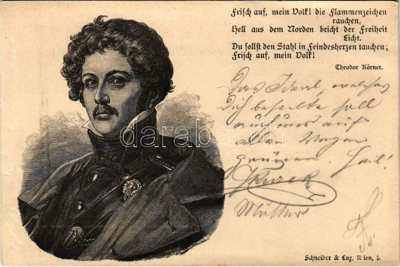 Karl Theodor Körner. Schneider & Lux (felületi sérülés / surface damage)
