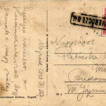1928 Nógrád, várrom látképe a keleti oldalról (EK) + 'NÓGRÁDVERŐCZE P.U.' - Image 2