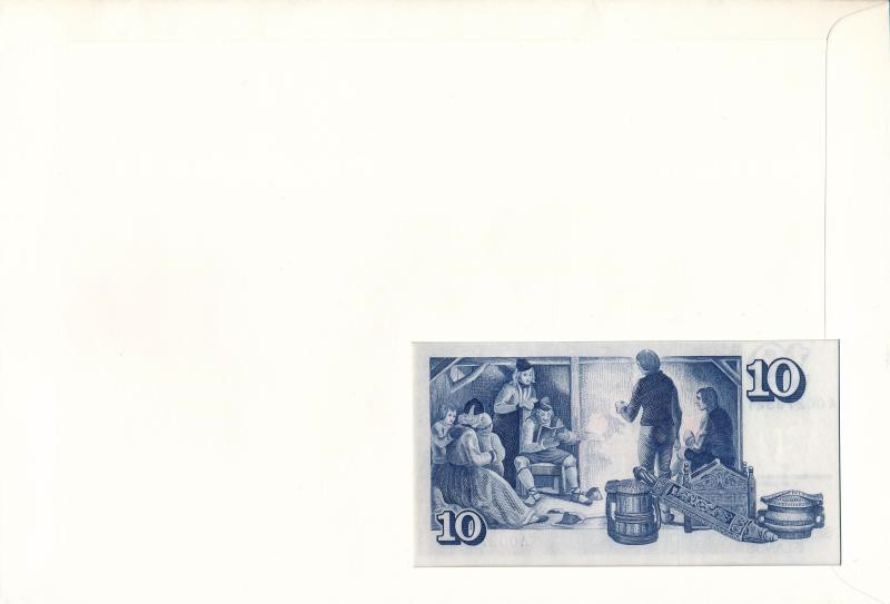Izland 1961. 10K borítékban bélyeggel, bélyegzéssel T:I Iceland 1961. 10 Kronur in envelope with stamp and cancellation C:UNC - Image 2