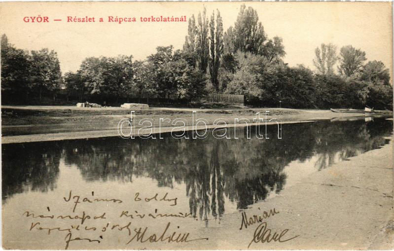 1922 Győr, Rápca torkolata