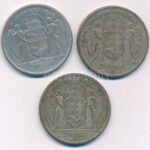 1930. 5P Ag 'Horthy jobbra' (3x) T:3 patina Adamo P8 - Image 2