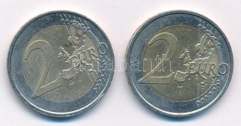 Ausztria 2012. 2E 'Osztrák Köztársaság 2002-2012' + 'Berta von Suttner' forgalmi emlékkiadások (2xklf) T:1- Austria 2012. 2 Euro 'Republic Österreich 2002-2012' + 'Berta von Suttner' circulating commemorative issues (2xdiff) C:AU - Image 2