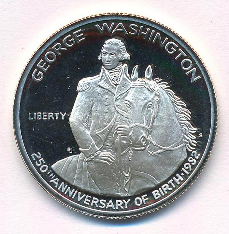 Amerikai Egyesült Államok 1982S 1/2$ Ag 'George Washington születésének 250. évfordulója' T:PP USA 1982S 1/2 Dollar Ag 'George Washington, 250th Birth Anniversary' C:PP Krause KM#208