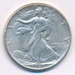 Amerikai Egyesült Államok 1945. 1/2$ Ag 'Walking Liberty' T:2 USA 1945. 1/2 Dollar Ag 'Walking Liberty' C:XF Krause KM#142