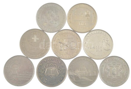 2005. 50Ft '15 éves a Nemzetközi Gyermekmentő Szolgálat' + 2006. 50Ft '1956' + 50Ft 'Magyar Vöröskereszt 125 év' + 2007 50Ft '50 éves a Római Szerződés' + 2015. 50Ft 'Nemzeti és történelmi emlékhelyek' + 2016. 50Ft 'Hetvenéves a