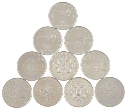 2015. 50Ft 'Nemzeti és történelmi emlékhelyek' (2x) + 2016. 50Ft 'Hetvenéves a forint' (2x) + 2017. 50Ft 'Fina World Championships' (2x) + 2018. 50Ft 'Jégkorong világbajnokság (2x) + 50Ft 'Családok éve' (2x) T:1-