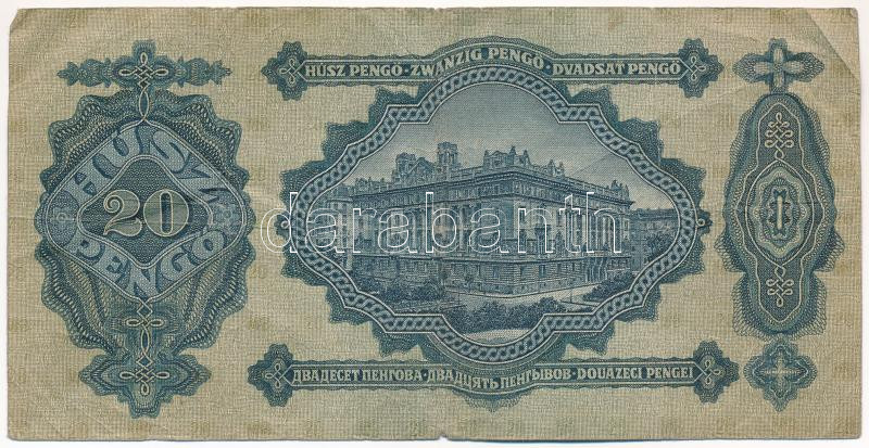 1930. 20P 'C254 097949' T:III szakadások Adamo P11 tűlyuk, szakadás - Image 2