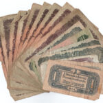 1944. 1p-100p 'Vöröshadsereg Parancsnoksága' (16x) T:III-III- közte szakadás, folt, anyaghiány, sarokhajlás, ly.
