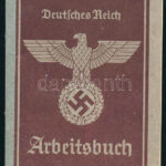 1941 Német Birodalmi munkakönyv, bejegyzésekkel, jó állapotban / Deutsches Reich Arbeitsbuch / German Third Reich workers ID booklet, in good condition