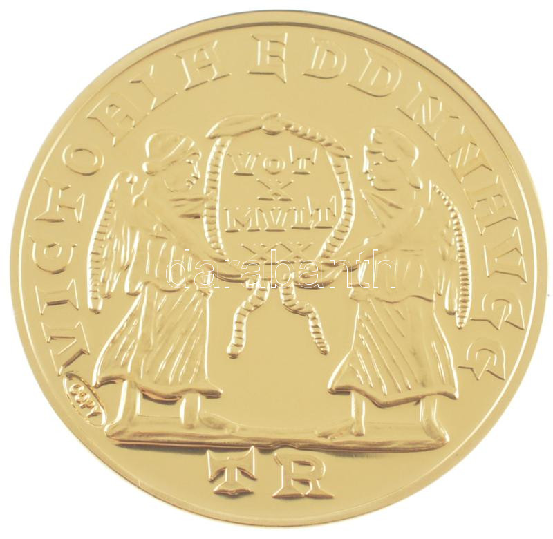 DN 'Történelmi aranypénzek - Flavius Iulius Constans Augustus' aranyozott Cu-Ni utánveret 'COPY' beütéssel (20g/38,61mm) T:PP - Image 2