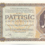 Szlovákia 1944. 5000K '5In 005529', 'SPECIMEN (MINTA)' perforációval T:II Slovakia 1944. 5000 Korun '5In 005529' with 'SPECIMEN' perforation C:XF Krause P#14s