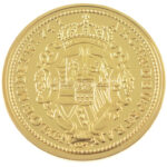 DN 'Történelmi aranypénzek - Mária Terézia 1 dukát, 1741' aranyozott Cu-Zn utánveret 'COPY' beütéssel, kapszulában (38mm) T:PP - Image 2