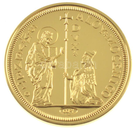 DN 'Történelmi aranypénzek - IV. Alvise Giovanni Mocenigo 50 zecchini, 1763-1778' aranyozott Cu-Zn utánveret 'COPY' beütéssel, kapszulában (38mm) T:PP