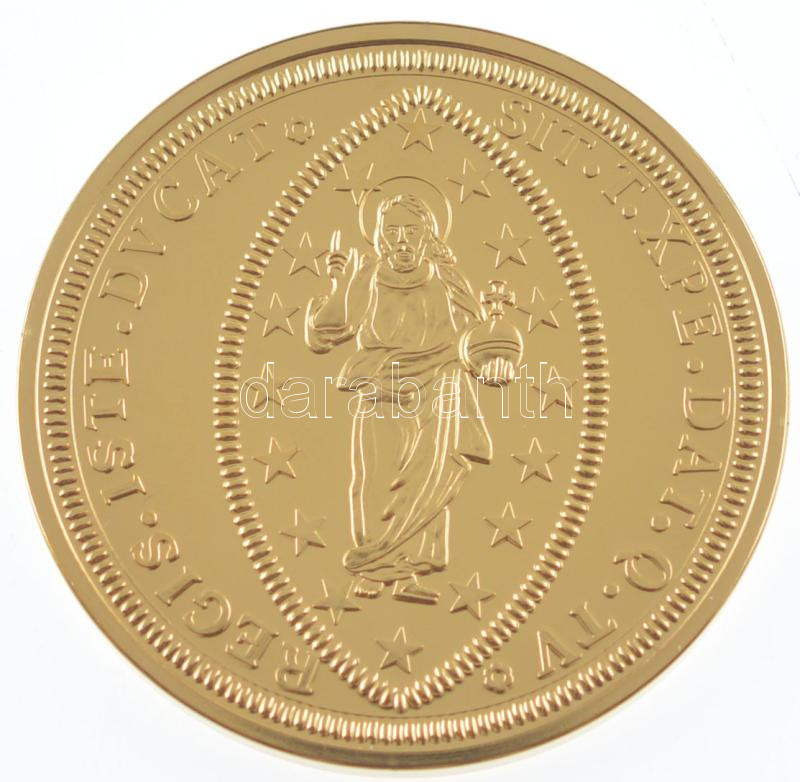 DN 'Történelmi aranypénzek - IV. Alvise Giovanni Mocenigo 50 zecchini, 1763-1778' aranyozott Cu-Zn utánveret 'COPY' beütéssel, kapszulában (38mm) T:PP - Image 2