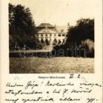 1910 Szepesmindszent, Szepes-Mindszent, Biacovce, Bijacovce; Gróf Csáky kastély. Gróf Csáky Gézának írt levél / castle. photo (EK)