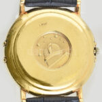 Omega Constellation dupla dátumos kvarc karóra. 18K arany (Au) tokkal. Jelzett. Új bőr szíjjal. 34 mm Működő, jó állapotban. Nettó 29 g - Image 4