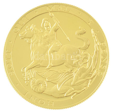 Gibraltar 2017. 5S Au 'II. Erzsébet' Szign.: Angela Pistrucci (40,23g/0.9160) T:PP fo. Gibraltar 2017. 5 Sovereign Au 'Elisabeth II' Sign.: Angela Pistrucci (40,23g/0.9160) C:PP fo.