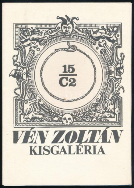 Vén Zoltán: Kisgaléria. 15 db jelzett rézkarc mappában. Sorszámozott, jelzettek 029/150, 12x9,5 cm Kiadói papírmappában