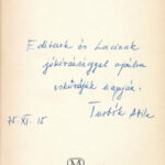Turbók Attila: Július. Bp., 1975. Magvető. Kiadói vászonkötésben, DEDIKÁLT