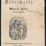 1856 Buda (Ofen), Eine Bittschrift bei Maria Hilf auf dem Lechfeld, 4p